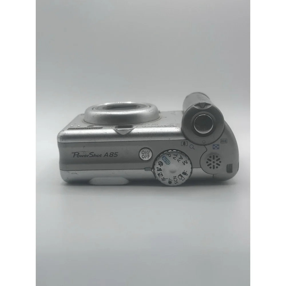 Canon PowerShot A85 4.0MP Digital Camera Silver UNTESTED For Parts/repair